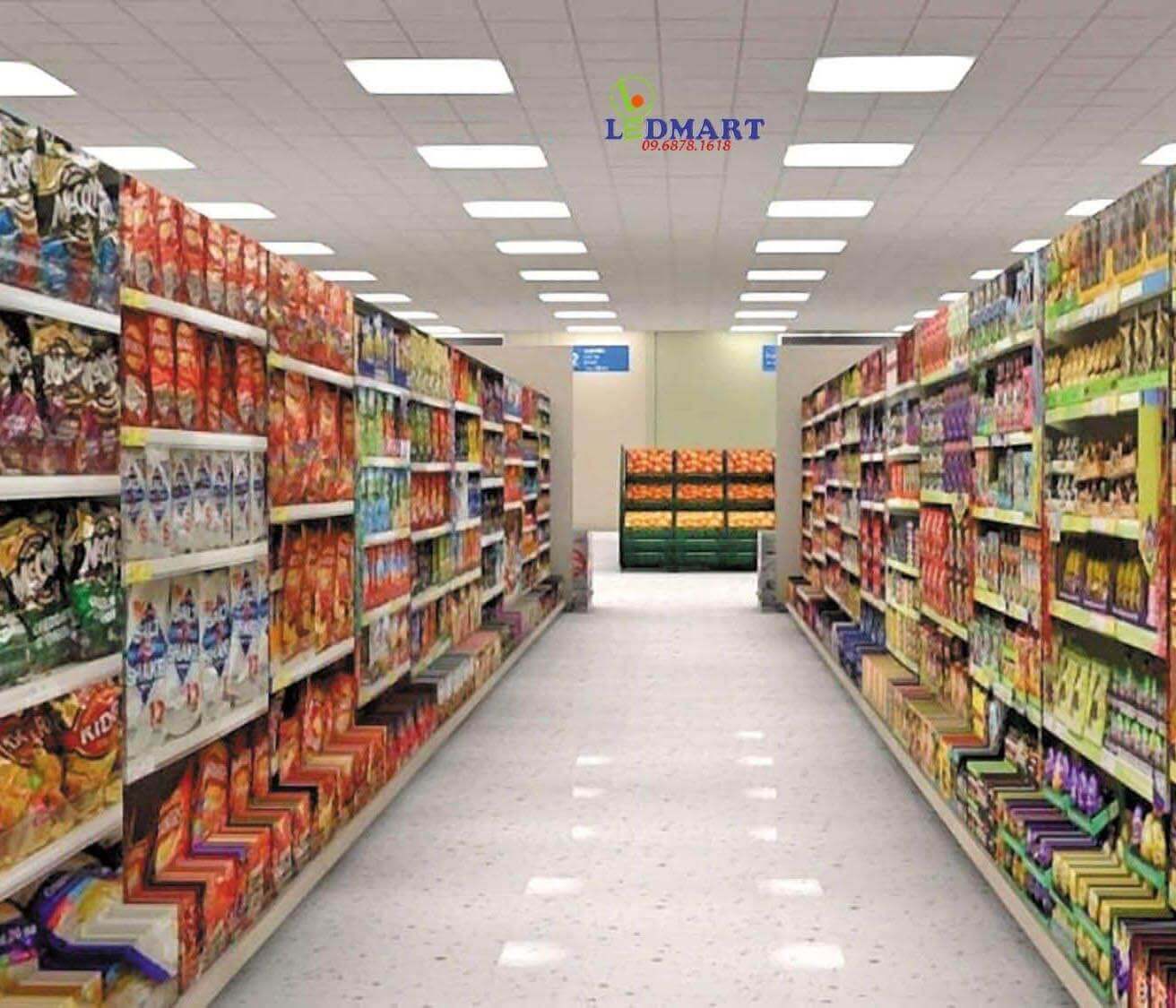 Đèn led panel lắp cho siêu thị
